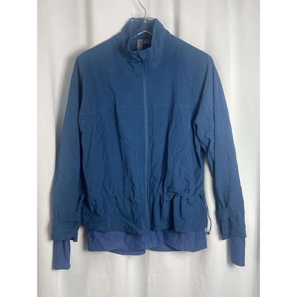 Sweaty Betty Fast Lane Running Jacket In Deep Blue Sz XL-12 New - Picture 4 of 8